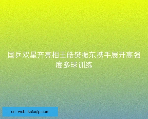 国乒双星齐亮相王皓樊振东携手展开高强度多球训练 国乒双星齐亮相王皓樊振东携手展开高强度多球训练